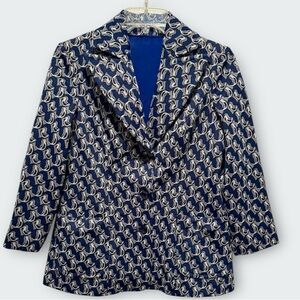 Vintage Handmade Bird Blazer Jacket Sz M